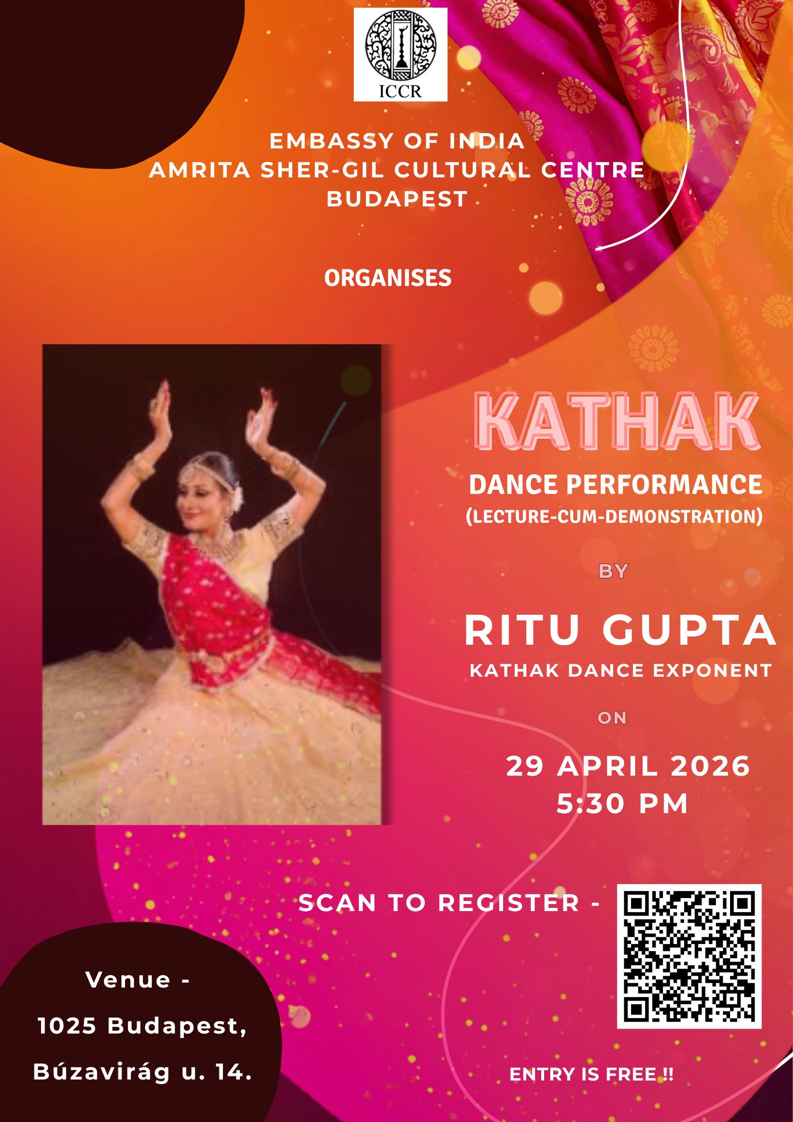 Kathak lecture-cum-performance / Kathak táncbemutató és előadás
